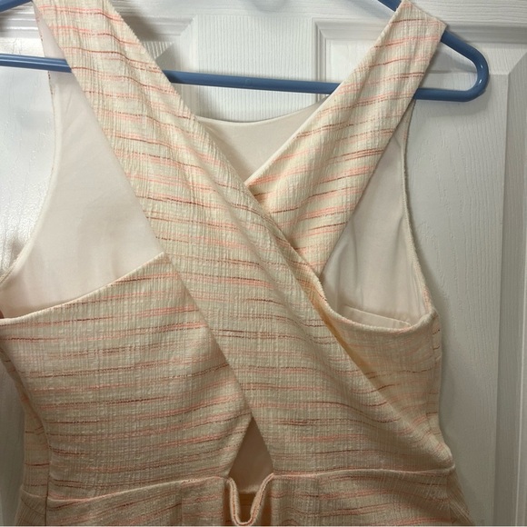 Loft Sleeveless Textured Dress in Ivory size 10 - Picture 6 of 10